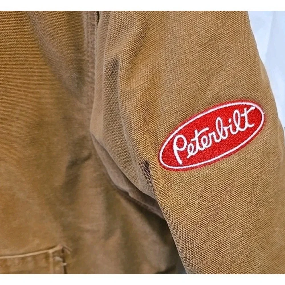 Carhartt‎ Peterbuilt Jacket Men L Brown Trucker Skater Y2K Western Ranch